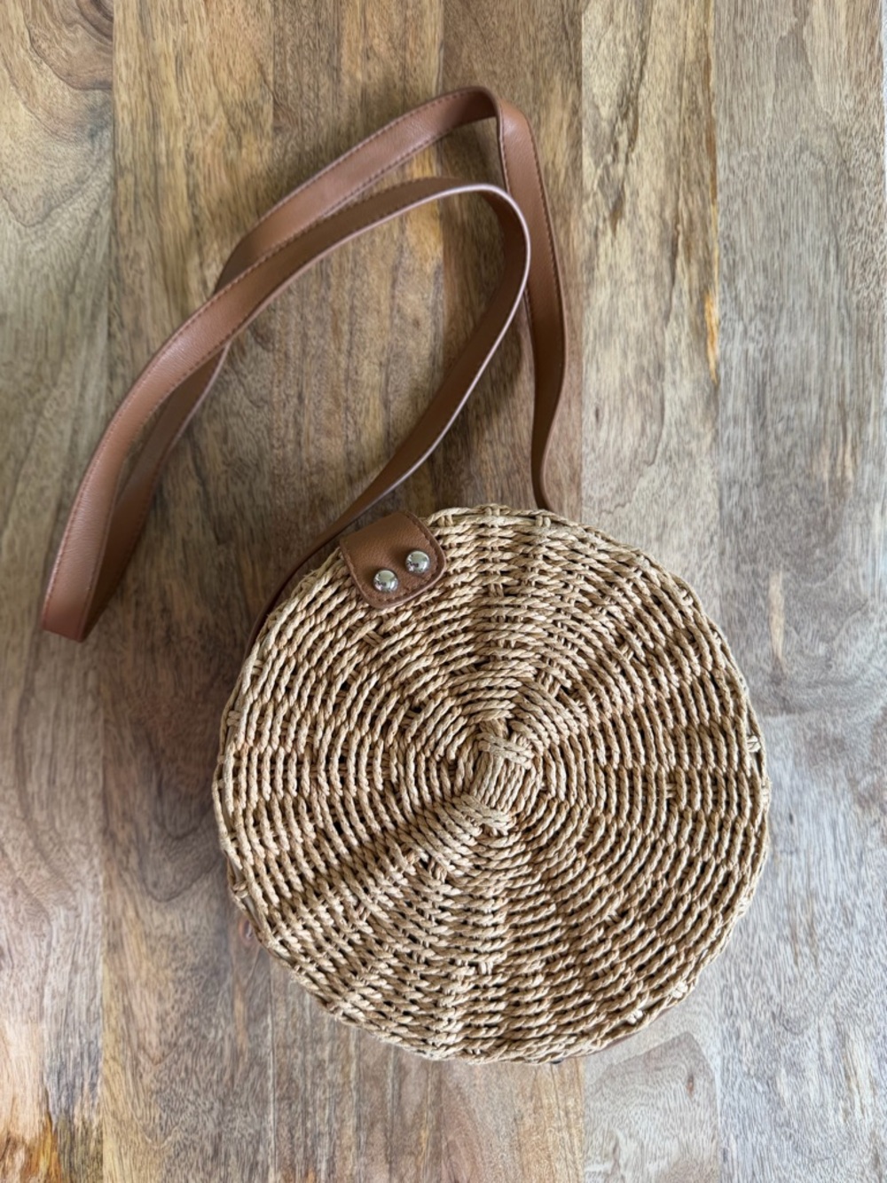 Barbar Straw Circle Cross Body Bag